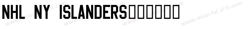 NHL NY Islanders字体转换